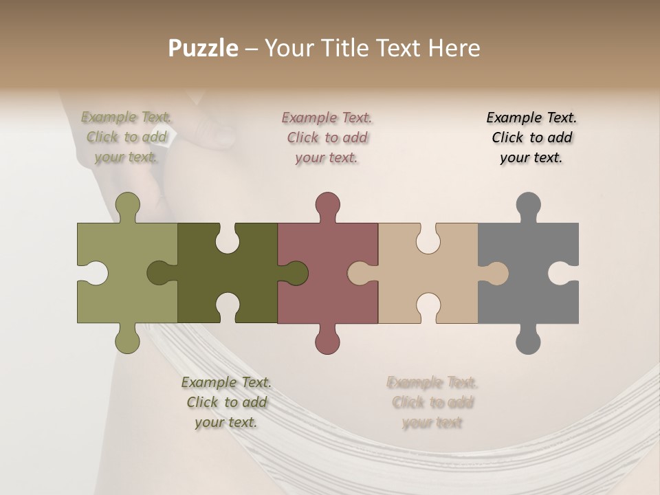 Close-Up Of Woman Body PowerPoint Template