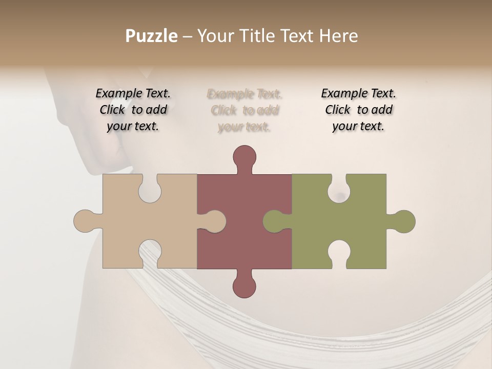 Close-Up Of Woman Body PowerPoint Template