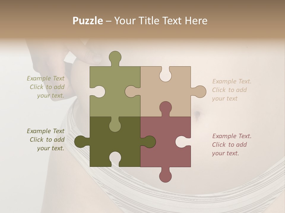 Close-Up Of Woman Body PowerPoint Template