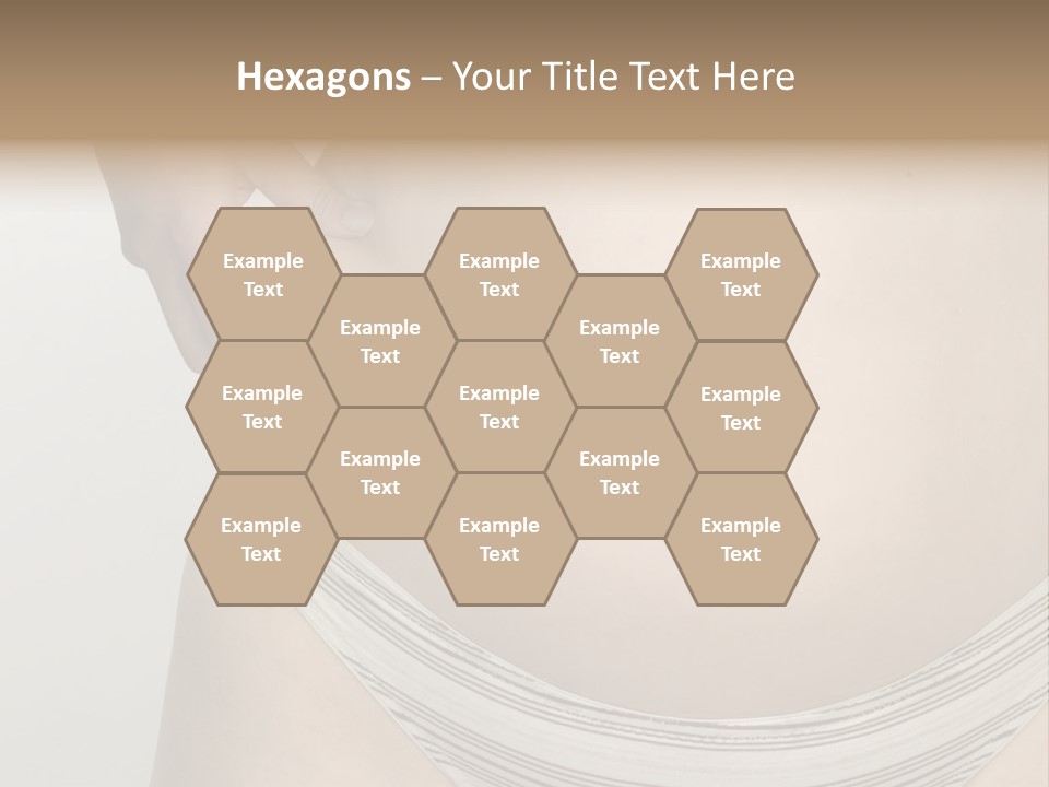 Close-Up Of Woman Body PowerPoint Template