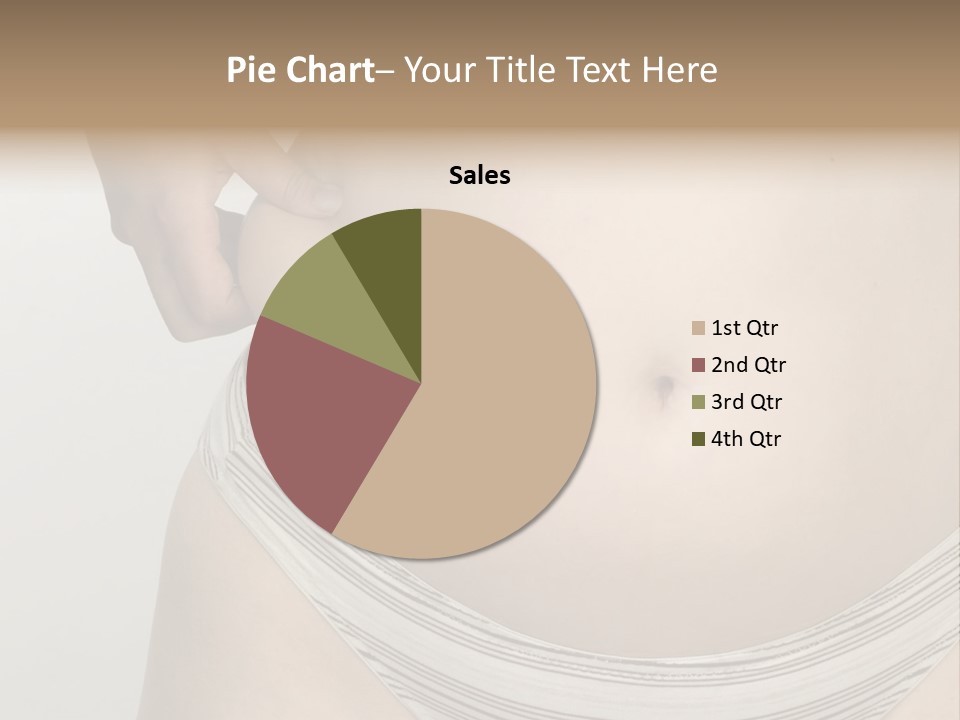 Close-Up Of Woman Body PowerPoint Template