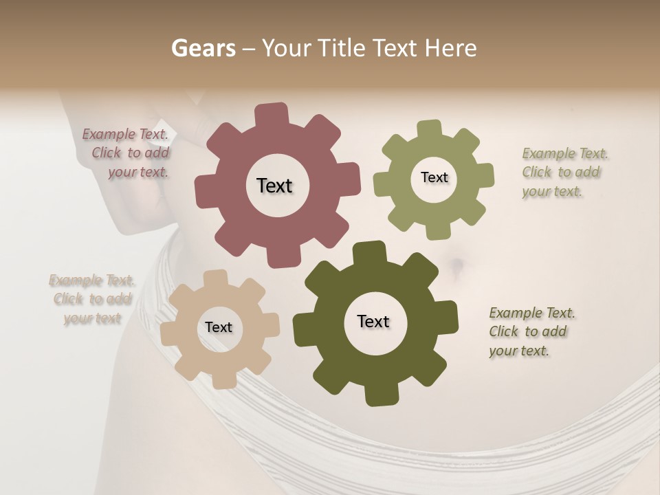 Close-Up Of Woman Body PowerPoint Template