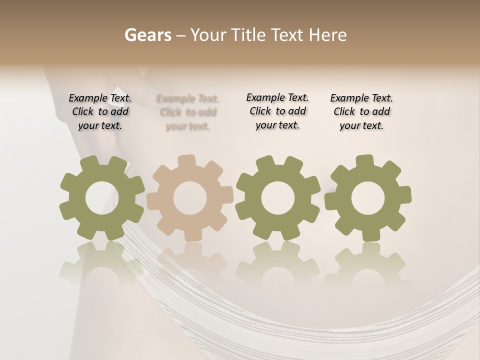 Close-Up Of Woman Body PowerPoint Template