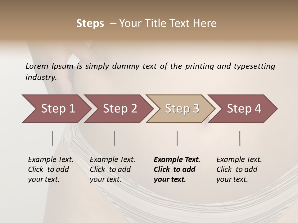 Close-Up Of Woman Body PowerPoint Template