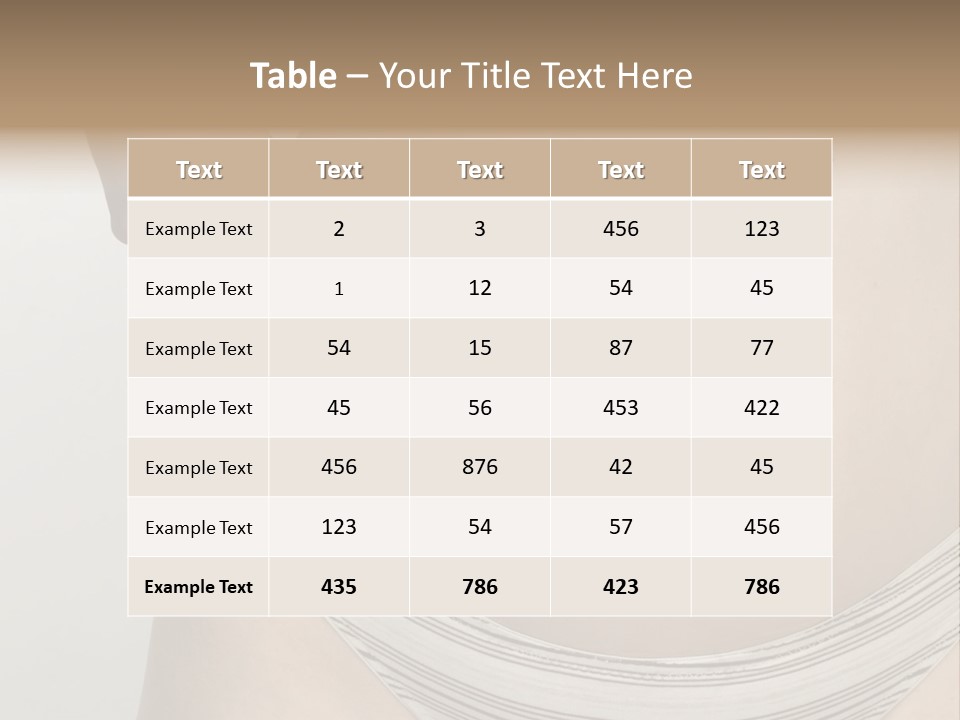 Close-Up Of Woman Body PowerPoint Template