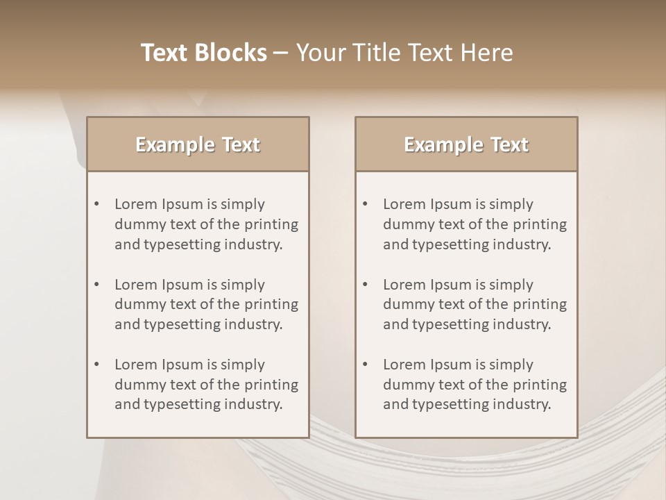 Close-Up Of Woman Body PowerPoint Template