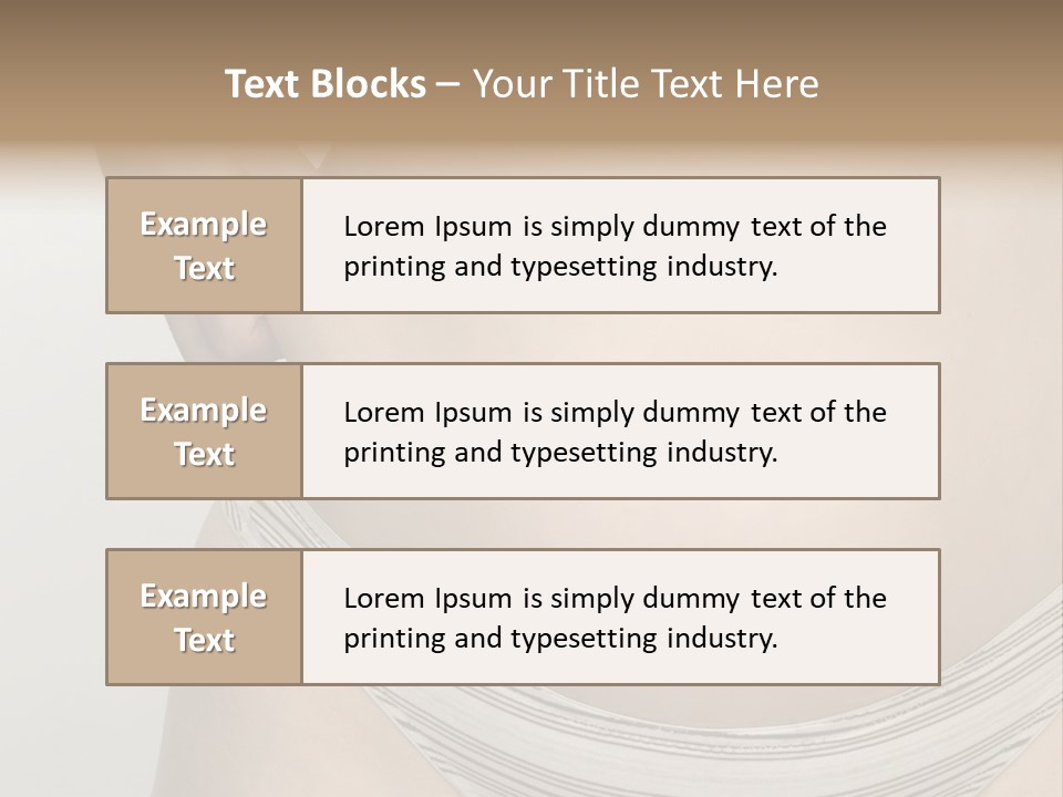 Close-Up Of Woman Body PowerPoint Template