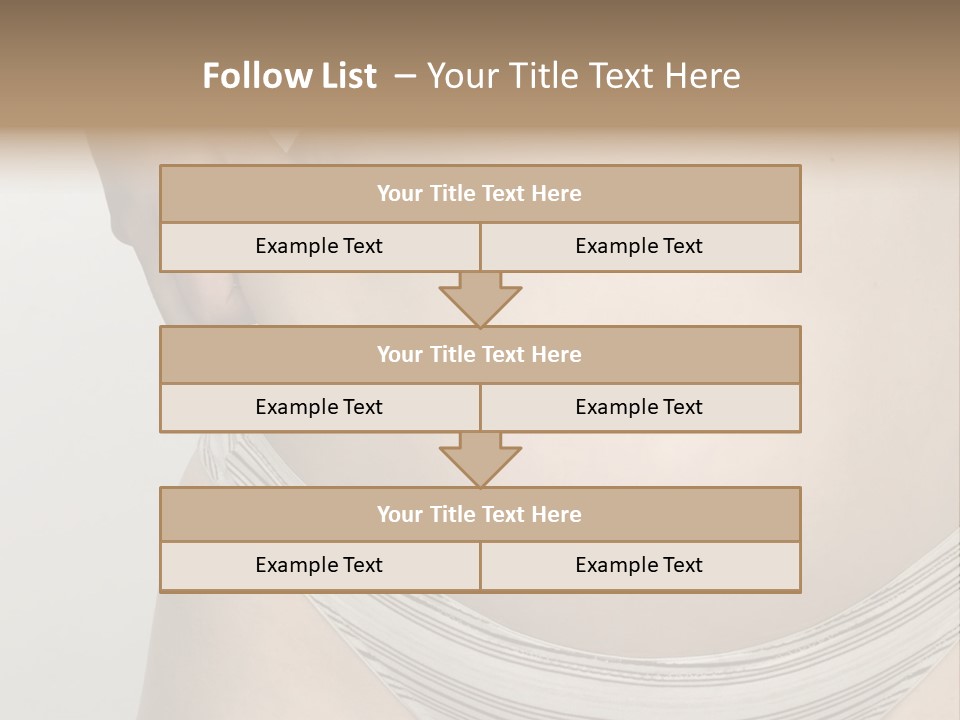 Close-Up Of Woman Body PowerPoint Template