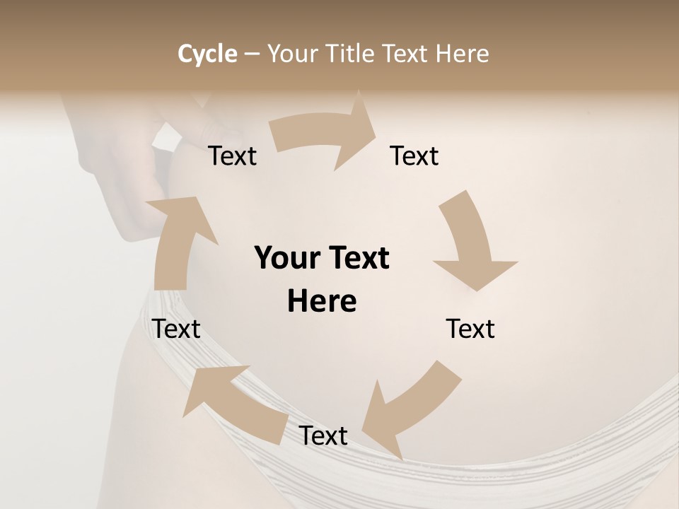 Close-Up Of Woman Body PowerPoint Template