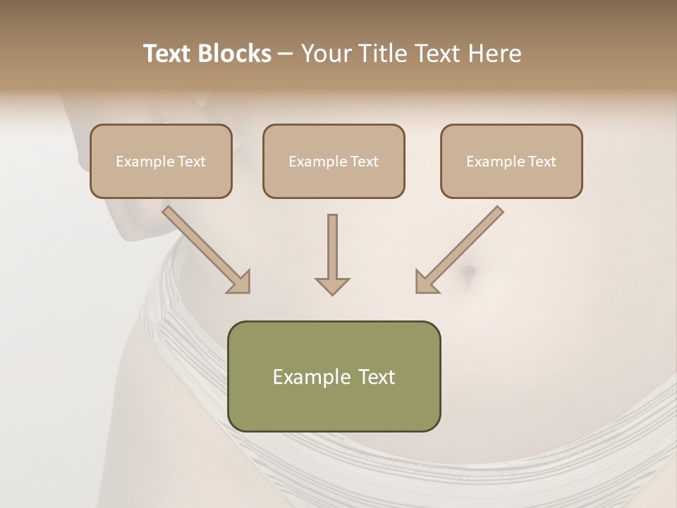 Close-Up Of Woman Body PowerPoint Template