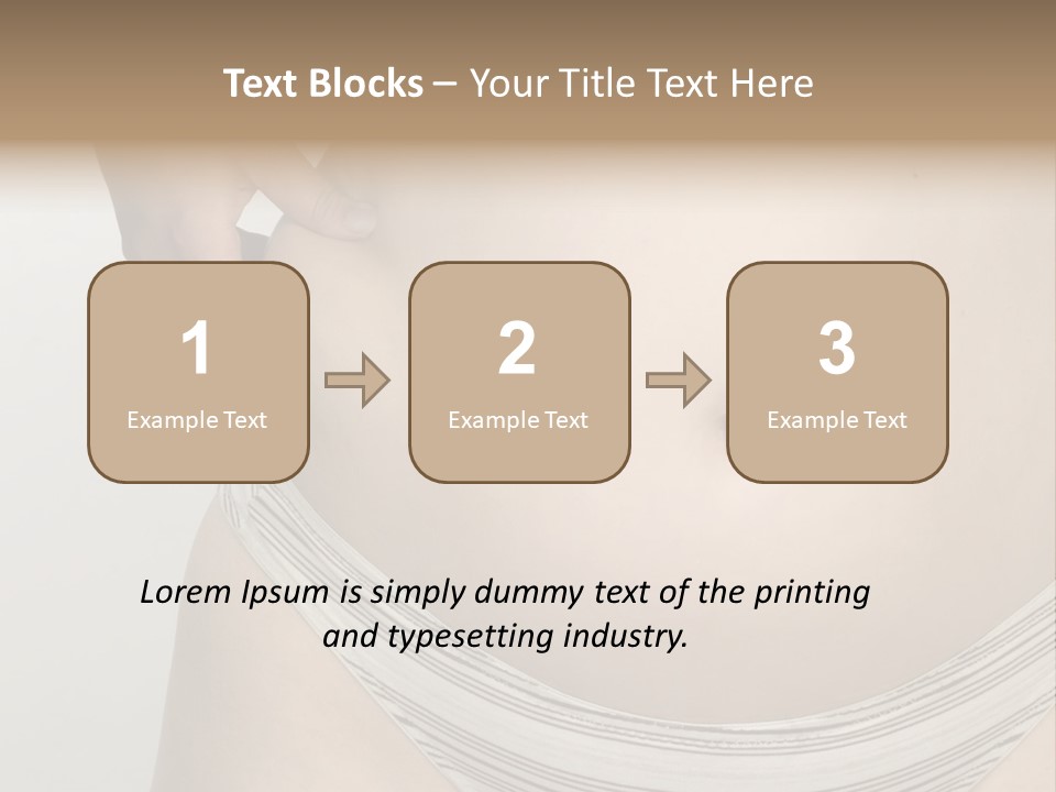 Close-Up Of Woman Body PowerPoint Template