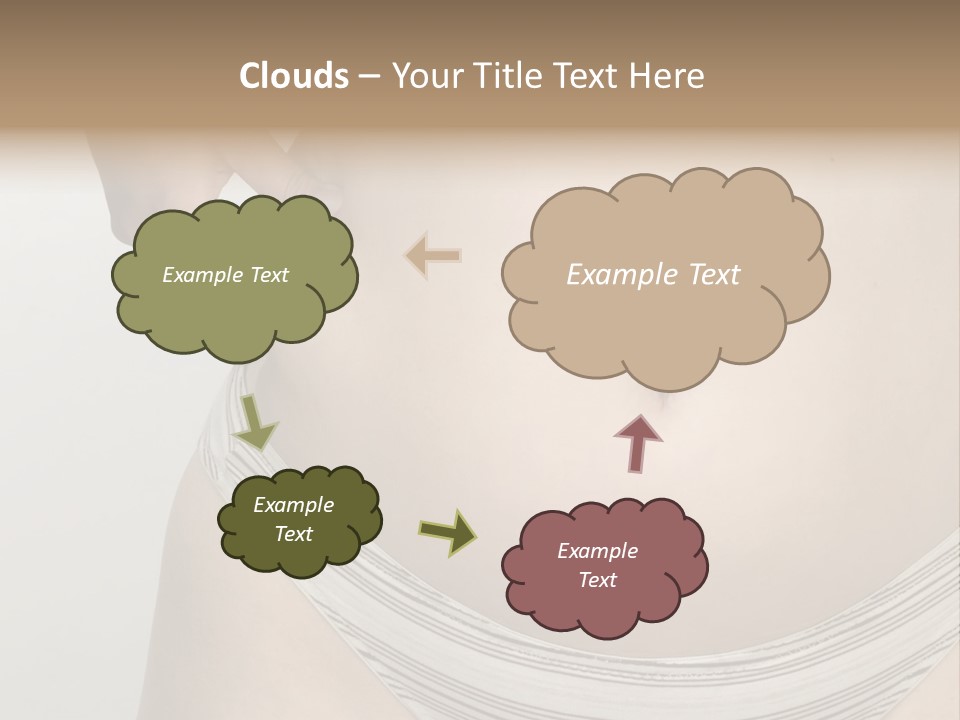 Close-Up Of Woman Body PowerPoint Template