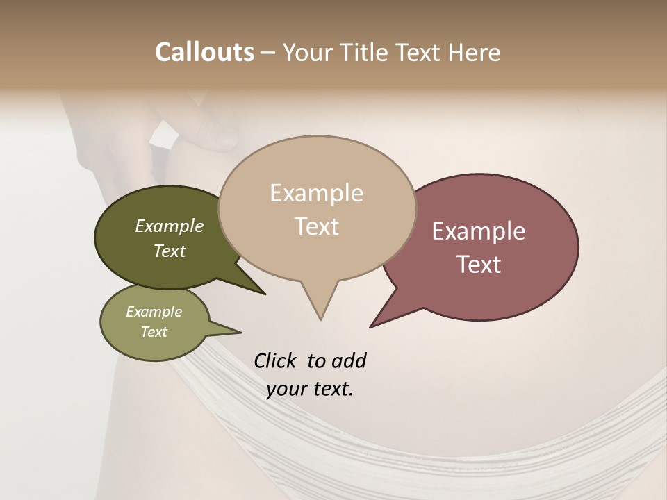 Close-Up Of Woman Body PowerPoint Template