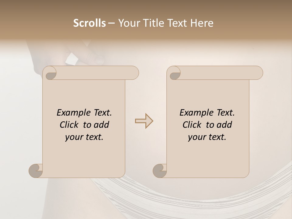 Close-Up Of Woman Body PowerPoint Template