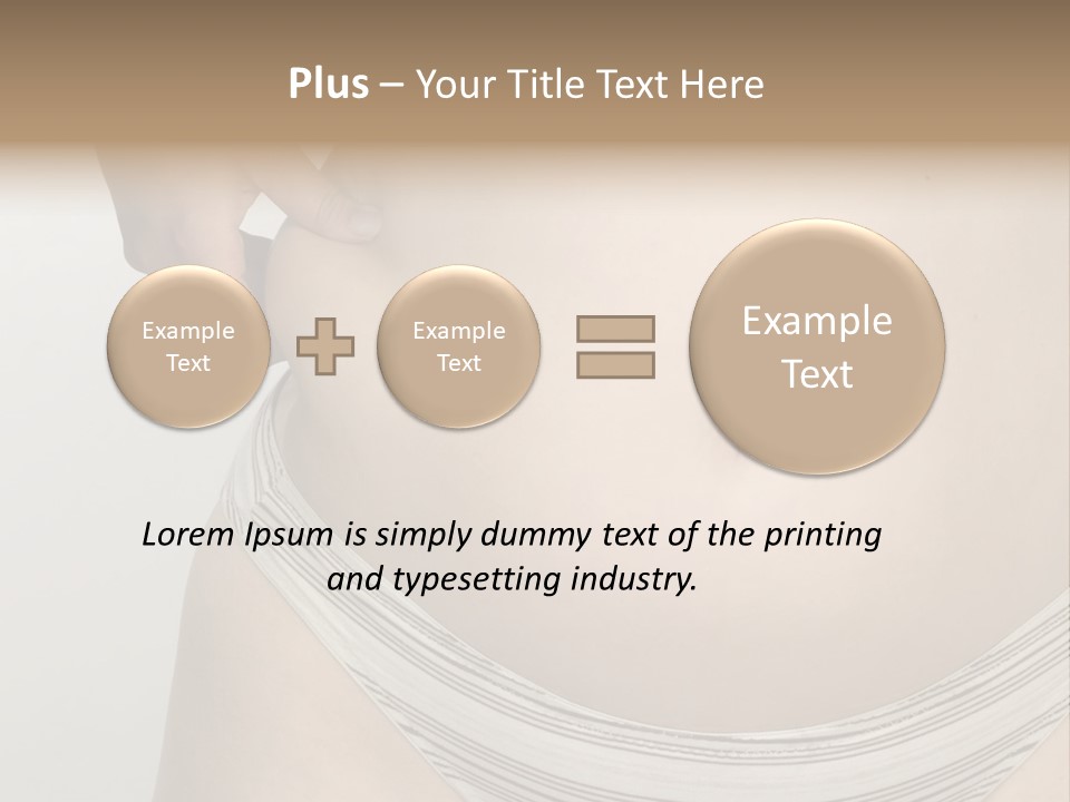 Close-Up Of Woman Body PowerPoint Template