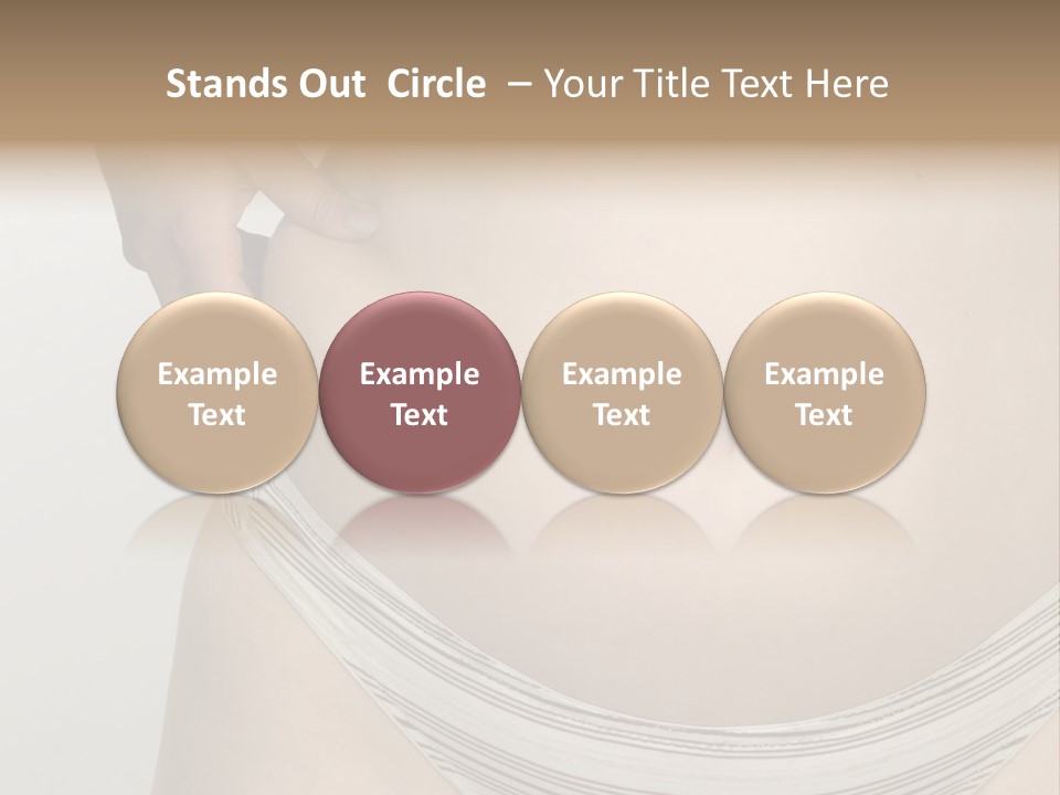 Close-Up Of Woman Body PowerPoint Template