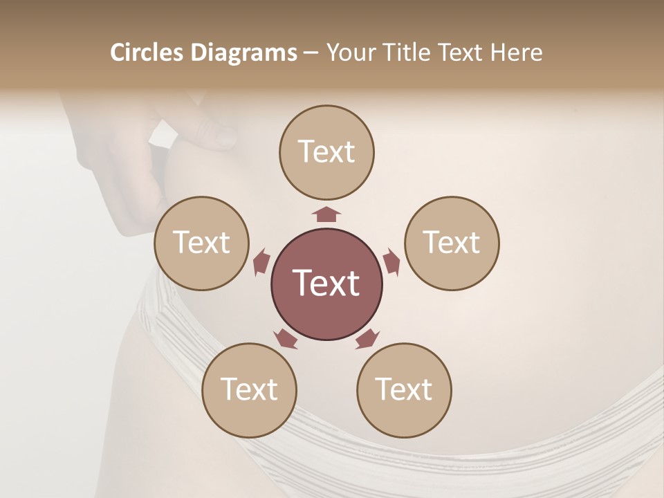 Close-Up Of Woman Body PowerPoint Template