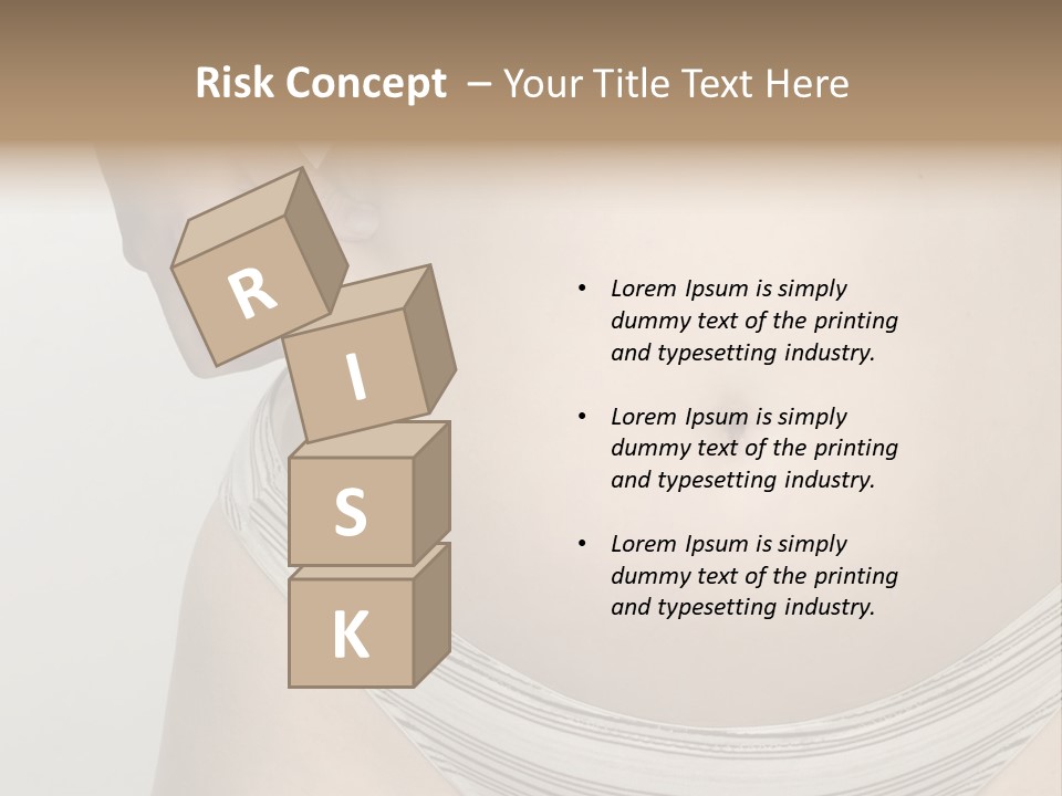 Close-Up Of Woman Body PowerPoint Template