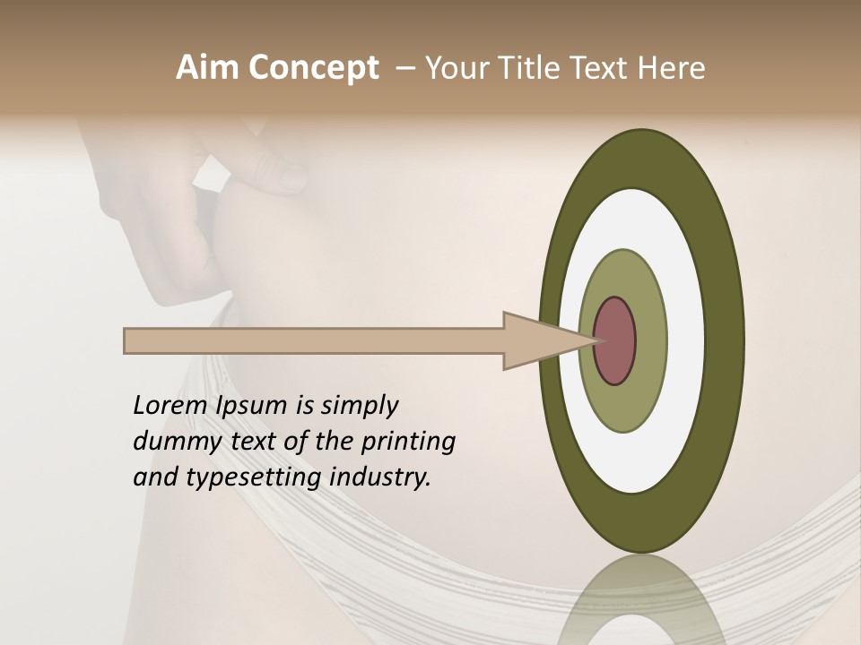 Close-Up Of Woman Body PowerPoint Template