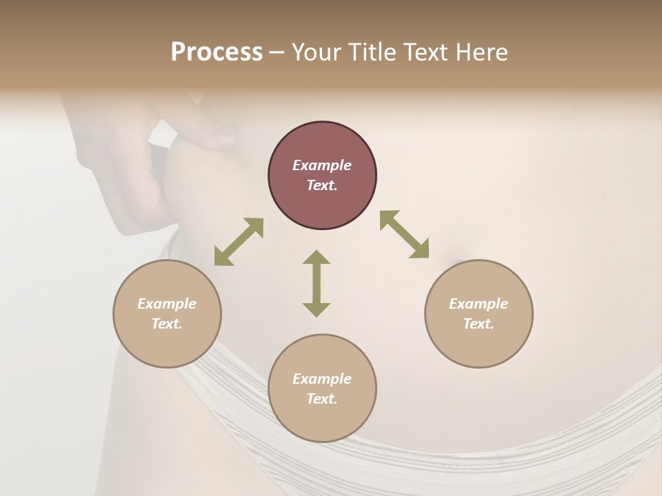Close-Up Of Woman Body PowerPoint Template