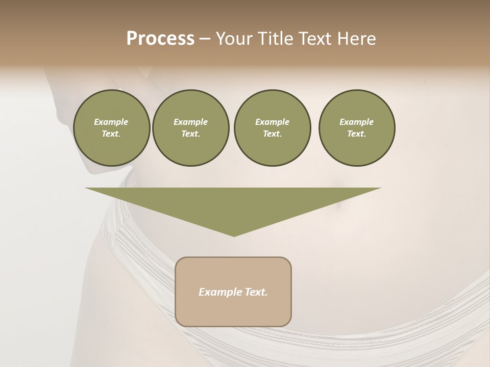 Close-Up Of Woman Body PowerPoint Template
