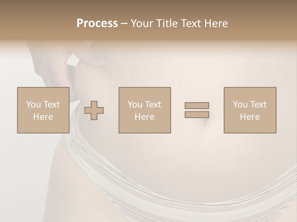 Close-Up Of Woman Body PowerPoint Template