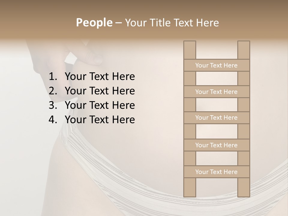 Close-Up Of Woman Body PowerPoint Template
