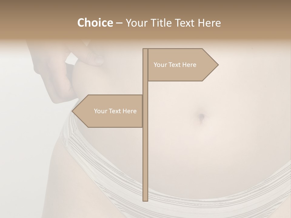 Close-Up Of Woman Body PowerPoint Template