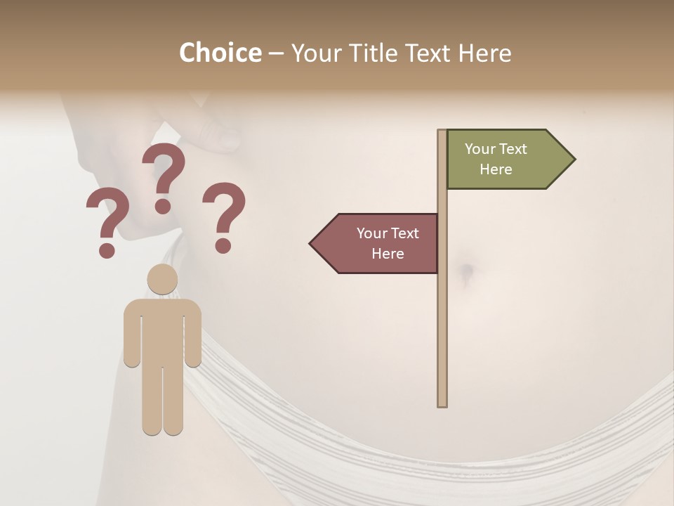 Close-Up Of Woman Body PowerPoint Template