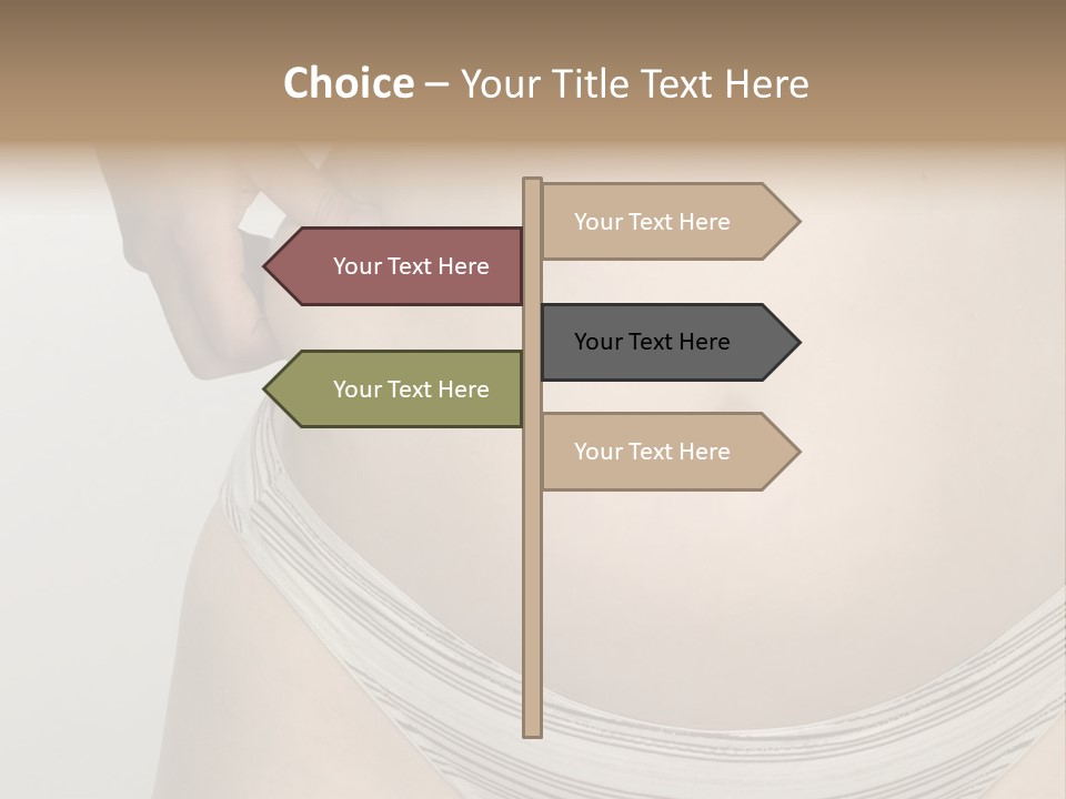 Close-Up Of Woman Body PowerPoint Template