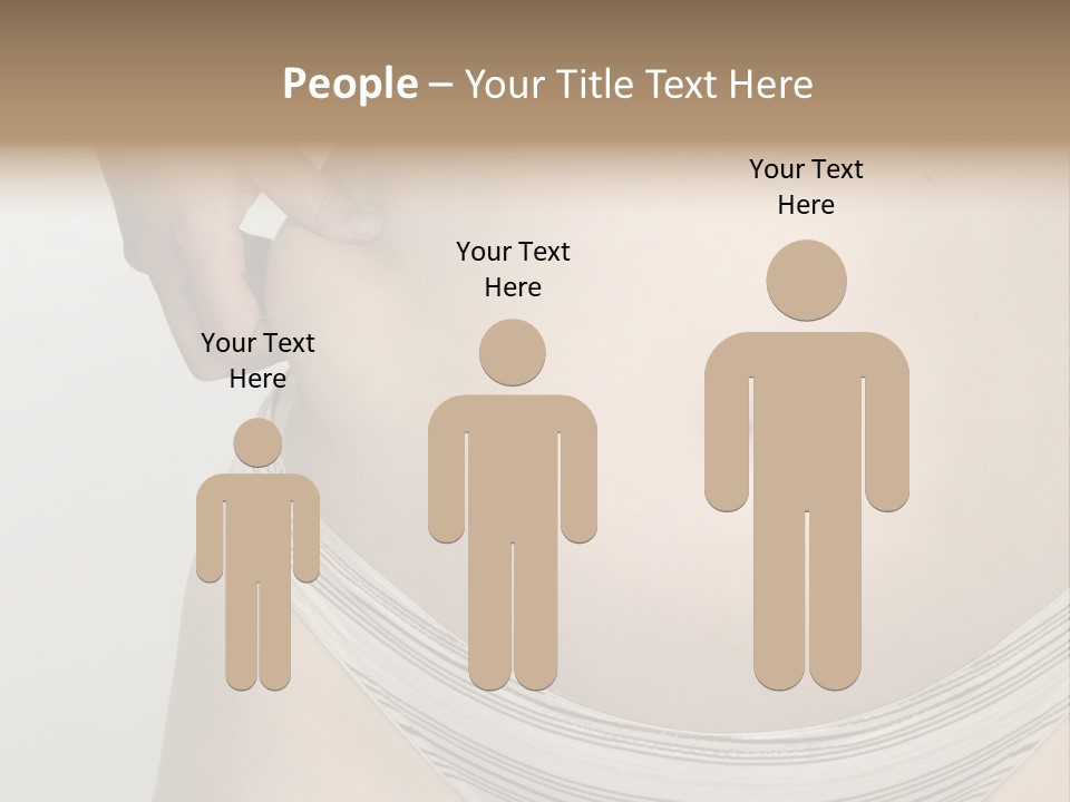 Close-Up Of Woman Body PowerPoint Template