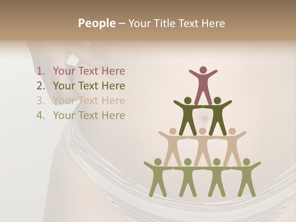 Close-Up Of Woman Body PowerPoint Template