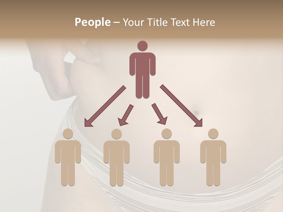 Close-Up Of Woman Body PowerPoint Template