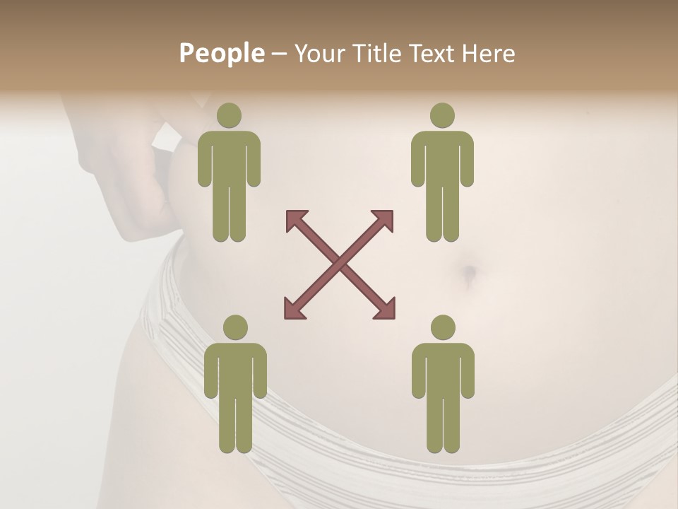 Close-Up Of Woman Body PowerPoint Template