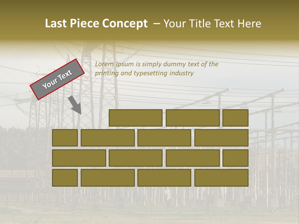 High Voltage Power Plant PowerPoint Template