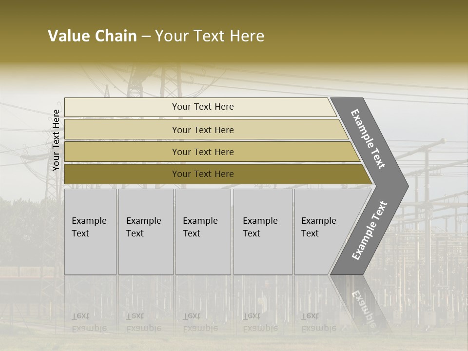 High Voltage Power Plant PowerPoint Template