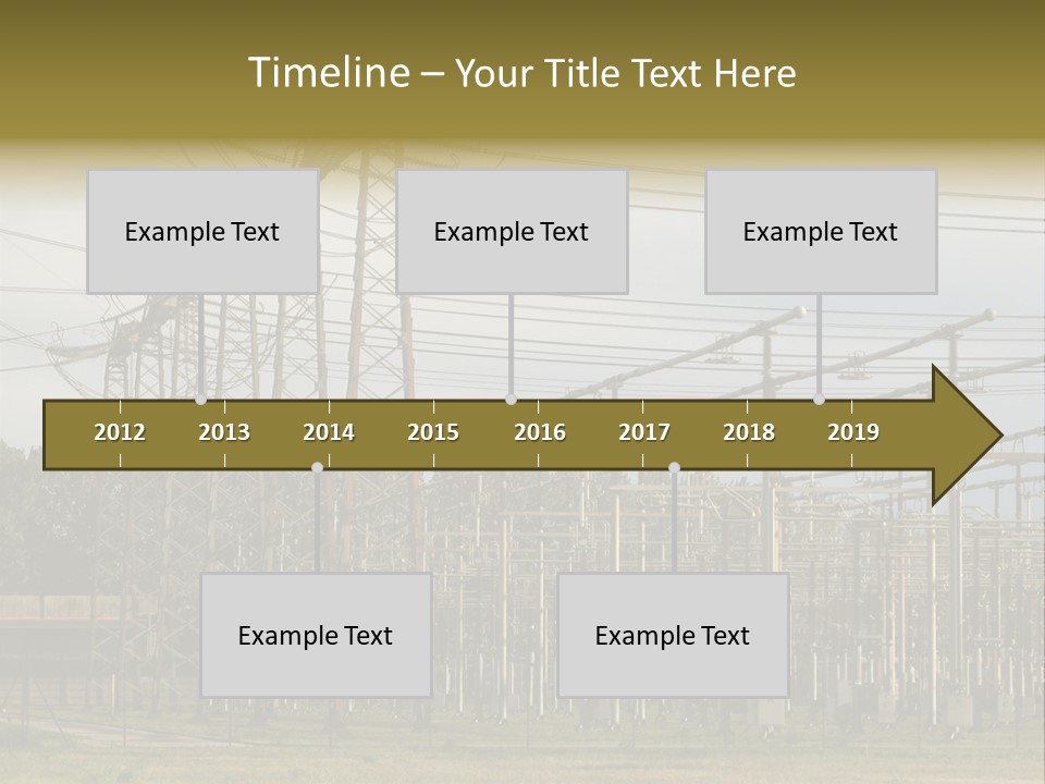 High Voltage Power Plant PowerPoint Template