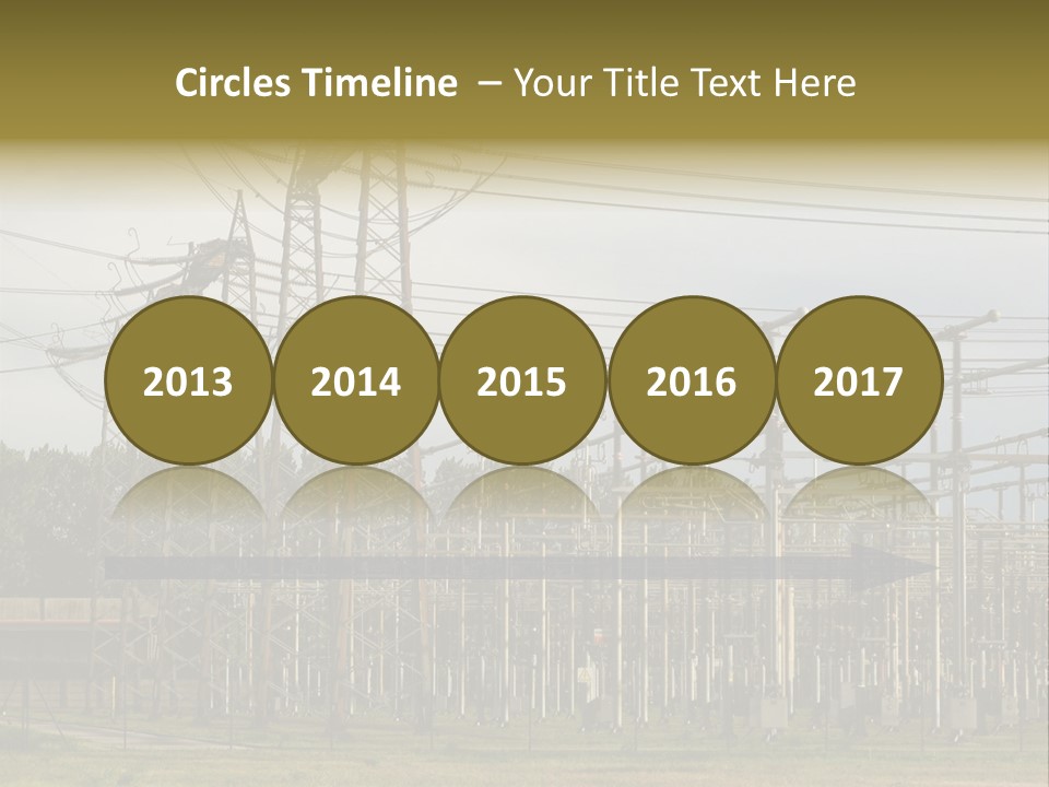 High Voltage Power Plant PowerPoint Template