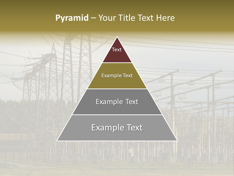 High Voltage Power Plant PowerPoint Template