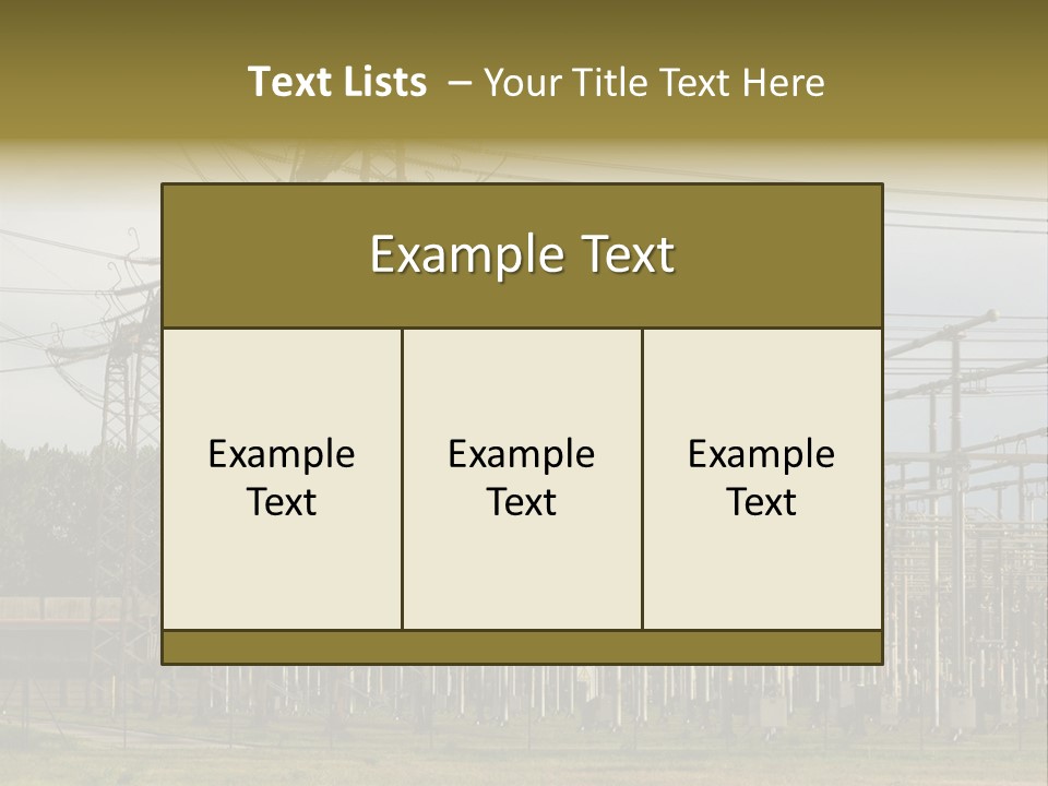 High Voltage Power Plant PowerPoint Template
