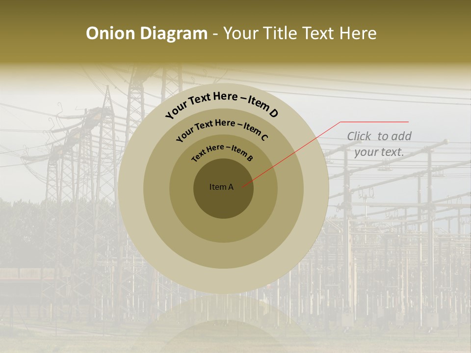 High Voltage Power Plant PowerPoint Template