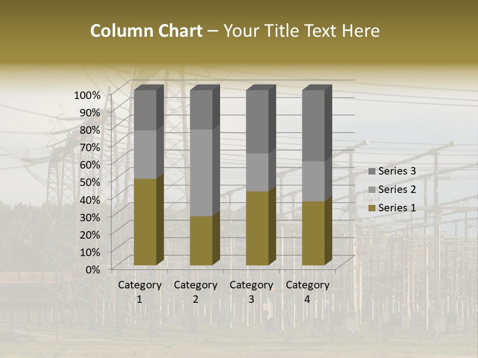 High Voltage Power Plant PowerPoint Template