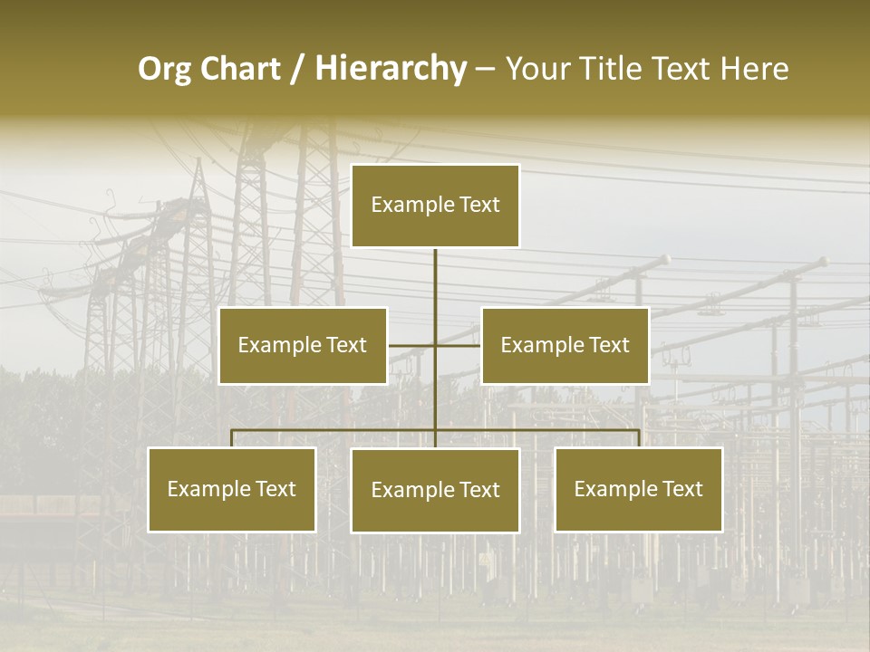 High Voltage Power Plant PowerPoint Template