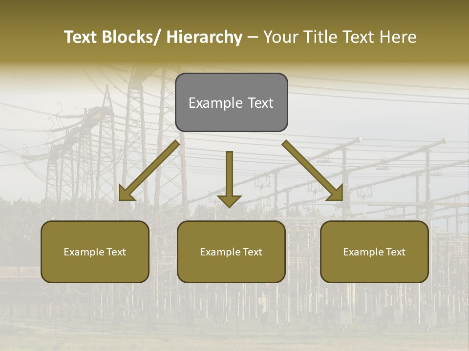High Voltage Power Plant PowerPoint Template