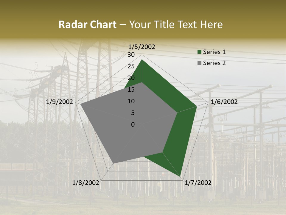 High Voltage Power Plant PowerPoint Template