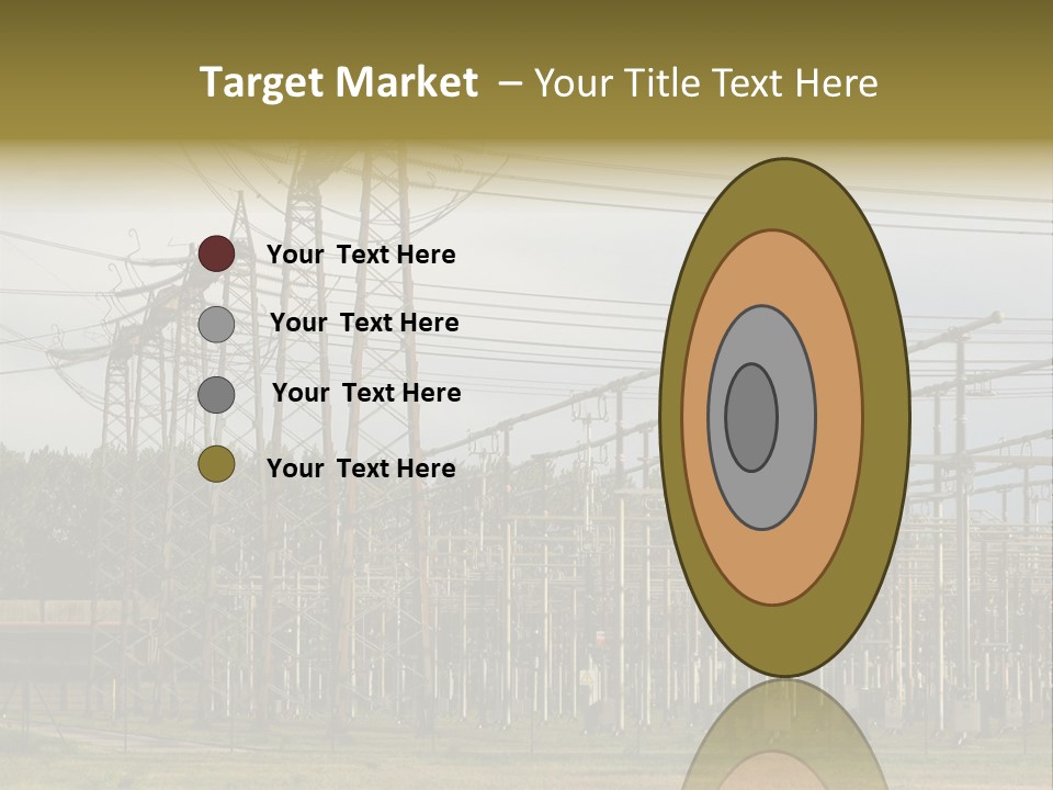High Voltage Power Plant PowerPoint Template