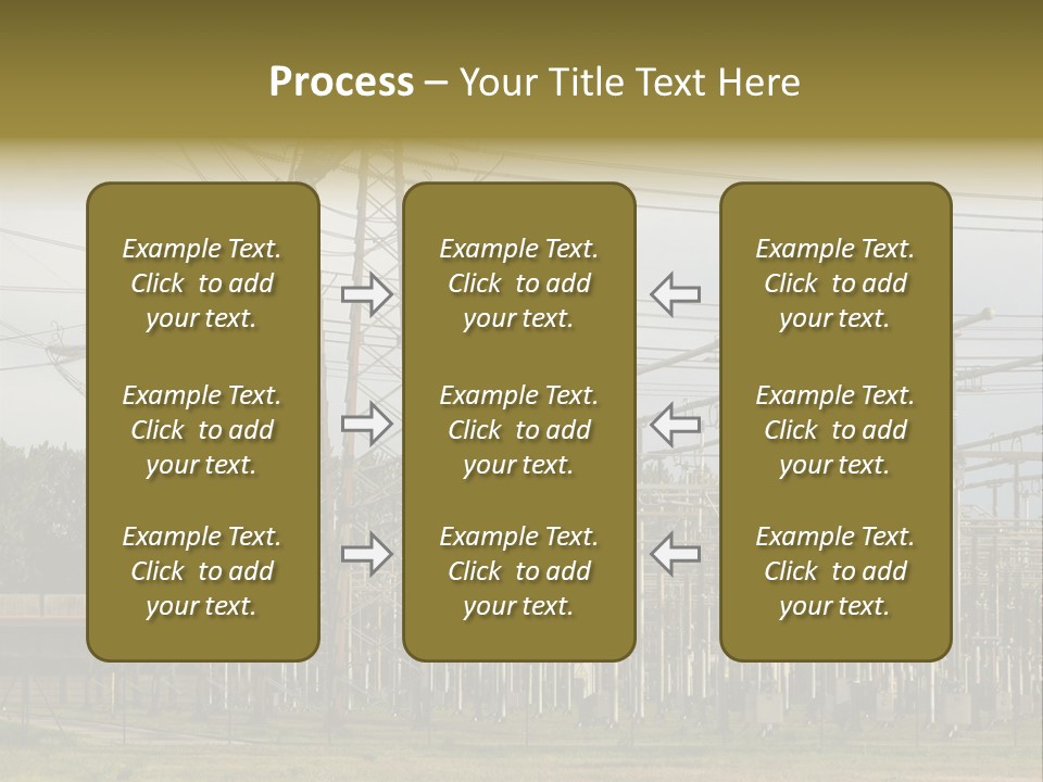 High Voltage Power Plant PowerPoint Template