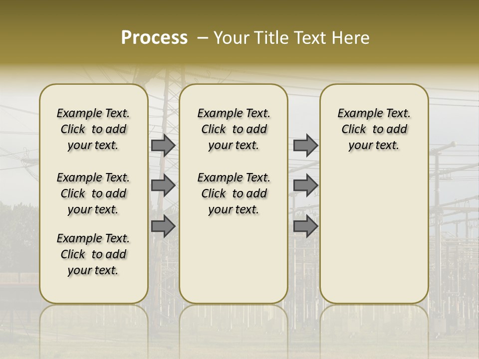 High Voltage Power Plant PowerPoint Template