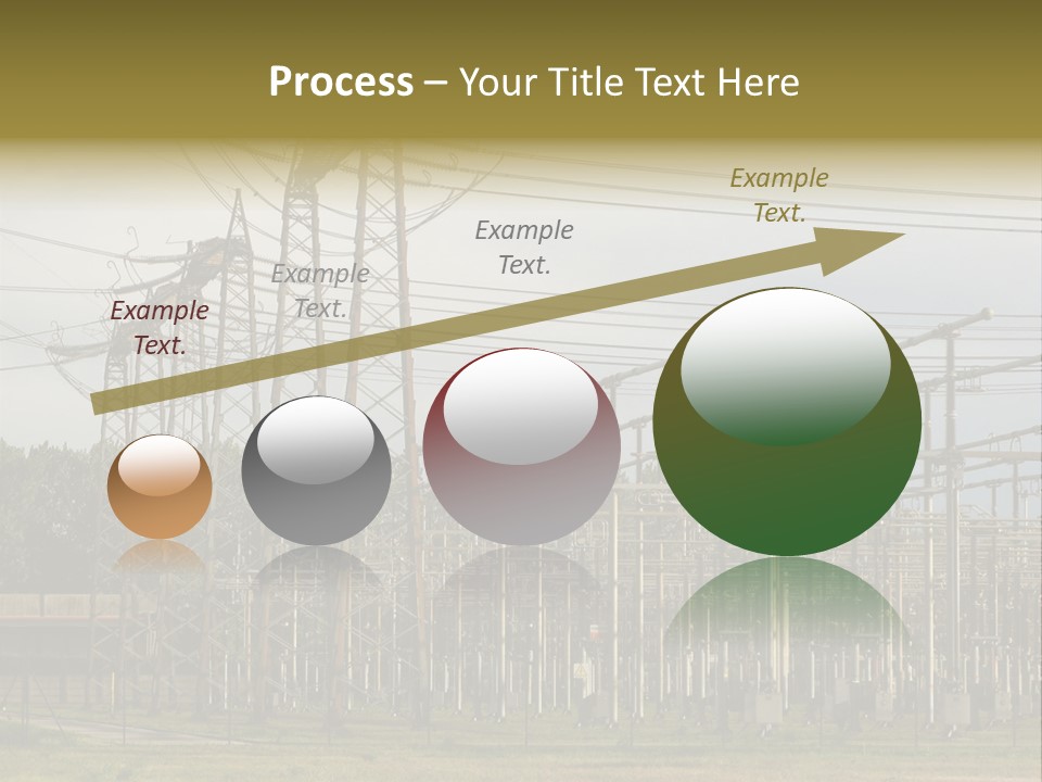 High Voltage Power Plant PowerPoint Template