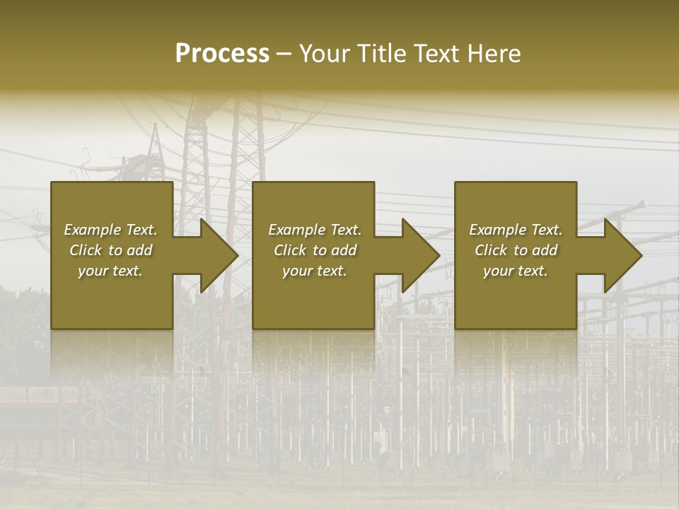High Voltage Power Plant PowerPoint Template